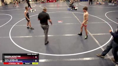 119 lbs Cons. Round 1 - Mason McIntyre, Kingdom Wrestling vs Tate Schellin, Edina Wrestling Association