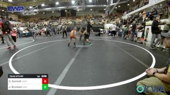 49-52 lbs Consi Of 8 #2 - Greyson Sumrall, Harrah Little League Wrestling vs Joshua Brunson, Noble Takedown Club