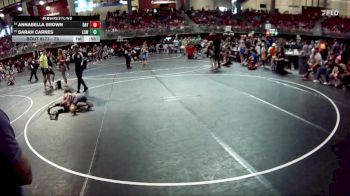 73 lbs Cons. Round 3 - Sarah Carnes, Little Cougar Wrestling vs Annabella Brown, Ogallala Youth Wrestling Club