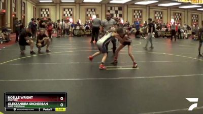 76 lbs 5th Place Match - Noelle Wright, Stafford vs Oleksandra Shcherban, Elite Wrestling