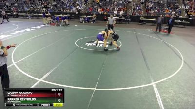 150 lbs Semifinal - Parker Reynolds, Brownsburg vs Wyatt Cooksey, Bloomington South