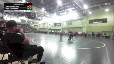 145 lbs Quarterfinal - Perla Villegas, SAN FERNANDO vs Nayeli Martinez, BANNING