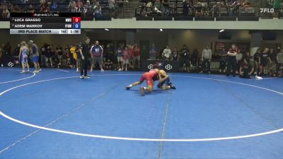 110 lbs 3rd Place Match - Luca Grasso, MWC vs Adem Markov, Fit&Fight Gym WC