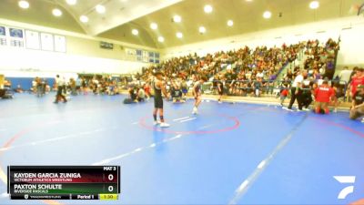 102 lbs Semifinal - Kayden Garcia Zuniga, Victorum Athletics Wrestling vs Paxton Schulte, Riverside Rascals