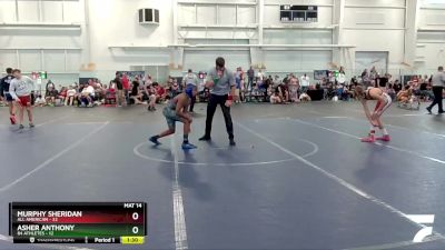 110 lbs Round 2 (6 Team) - Asher Anthony, 84 Athletes vs Murphy Sheridan, All American