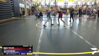 170 lbs 5th Place Match - Beau Taylor, Iowa vs Easton Beyer, Team Valley Wrestling Club