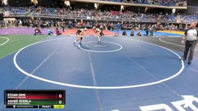 5A 113 lbs Semifinal - Ethan Sims, Amarillo Tascosa vs Xavier Rodela, Burleson Centennial