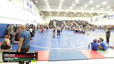 155 lbs Cons. Round 1 - Sara Salas, Granite Hills WC vs Daniella Vidal, Pico Punishers