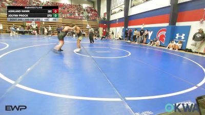 140-160 lbs Rr Rnd 3 - Ashland Hawk, Salina Wrestling Club vs Jolynn Prock, Sperry Wrestling Club