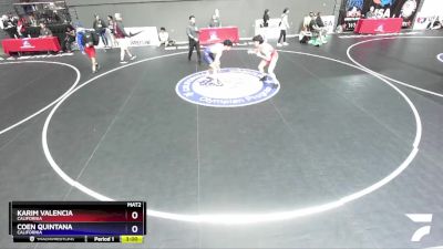 79 lbs Cons. Round 4 - Karim Valencia, California vs Coen Quintana, California