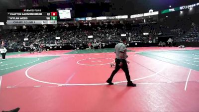 50 lbs Champ. Round 1 - Clayton Lautzenheiser, TUS3 vs Mylan Webb, WKA2