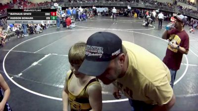 75 lbs Champ. Round 1 - Hudson Bomark, Hershey Youth Wrestling vs Mathaus Spatz, East Butler Wrestling Club