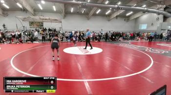 120 lbs Quarterfinal - Eruka Peterson, Walsenburg vs Mia Hargrove, Discovery Canyon