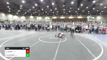 74 lbs Consolation - Carter Larsen, Manti WC vs Cohen Archibald, Legacy Elite WC