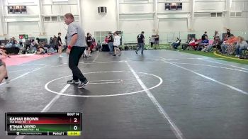 175 lbs Round 3 (10 Team) - Ethan Vayro, Team Diamond Fish vs Kamar Brown, Tar River WC