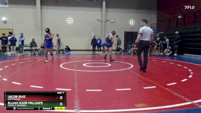 141 lbs Cons. Round 6 - Jacob Ruiz, Unattached vs Elijah-Kade Millsaps, Lincoln Memorial