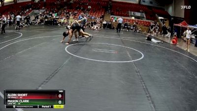 140 lbs Round 2 (6 Team) - Mason Clark, Lake WC vs Aldin Short, TB Legacy