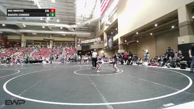 55 lbs Round 3 (4 Team) - Mia Benitez, Queens Of Mayhem vs Dakota Combes, Drip Queens
