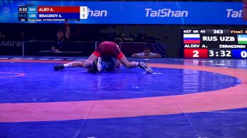45 kg Final 3-5 - Arsan Aliev, Russia vs Afruzbek Ibragimov, Uzbekistan