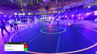 54 lbs 5th Place - Ryus Ardery, Garden City Wrestling Club vs Gannicus Hancock, Chickens Wrestling Club