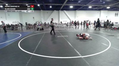 70 lbs Rr Rnd 3 - Javier Sanchez III, Southwest Stallions WC vs Blake Baker, Cornerstone