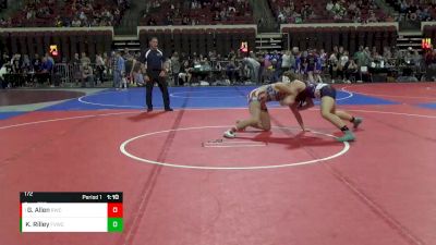 172 lbs Quarterfinal - Gage Allen, Rustler Wrestling Club vs Kohen Rilley, Flathead Valley Wrestling Club