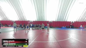 215 lbs Quarters & Wb (16 Team) - Bemidji Athlete, Millie Lacs vs Jarred Goodman, Cambridge-Isanti Blue