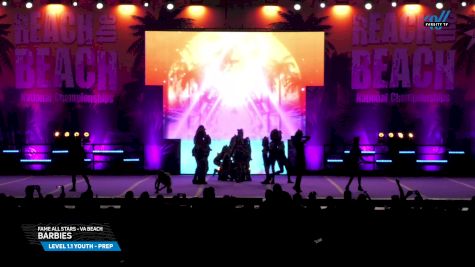 FAME All Stars - VA Beach - BARBIES [2025 L1.1 Youth - PREP Day 1] 2025 ACDA Reach the Beach All Star Grand Nationals - D1/Worlds
