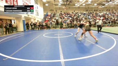 Girls 115 lbs Cons. Round 2 - Citlali Lopez, Scotts Valley Girls vs Luciana Rodriguez, Silver Creek Girls