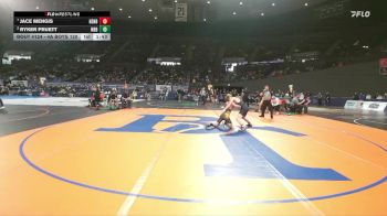 4A Boys 120 lbs Quarterfinal - Jace Mengis, Henley Boys vs Ryker Pruett, North Bend Boys