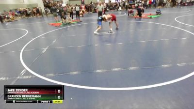 105 lbs Cons. Round 2 - Brayden Bergemann, Askren Wrestling Academy vs Jake Zesiger, Sanderson Wrestling Academy