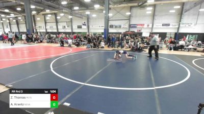 80 lbs Rr Rnd 3 - Zoe Rose Thomas, Peterson Grapplers vs Ayverie Krantz, Nevada Elite WC