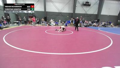 U14 FK - 120 lbs Semis - Trevor Richardson, Mat Demon Wrestling Club vs Christian Leighton, Reality Sports Wrestling Club