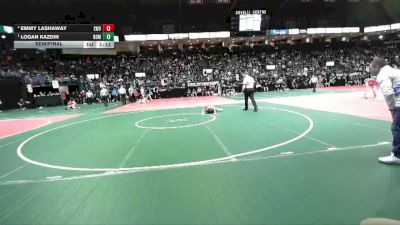 45 lbs Semifinal - Logan Kazdin, BOM2 vs Emmy Lashaway, EWO3