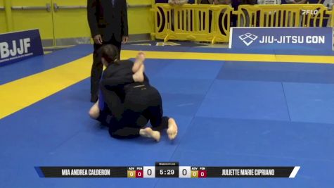 Juliette Marie Cipriano vs Mia Andrea Calderon 2025 Pan IBJJF Jiu-Jitsu No-Gi Championship