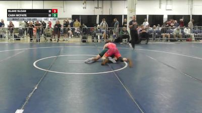 150 lbs Consi Of 64 #2 - Blake Sloan, MI vs Cash McFate, NV