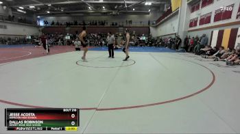 144 lbs Champ. Round 2 - Jesse Acosta, Hamilton High School vs Dallas Robinson, Desert Ridge High School