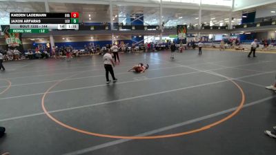 144 lbs Champ. Round 4 - Kaeden Lademann, Unattached vs Jaxon Arfaras, Lake Gibson Braves