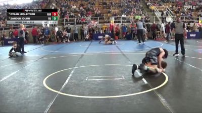 134 lbs Cons. Round 4 - Zander Joltin, West Geauga vs Dylan Legleitner, Warriors