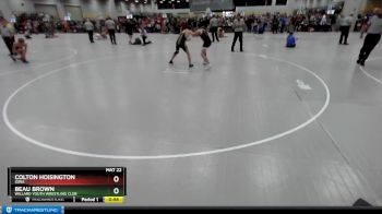 136 lbs Cons. Round 2 - Colton Hoisington, Iowa vs Beau Brown, Willard Youth Wrestling Club