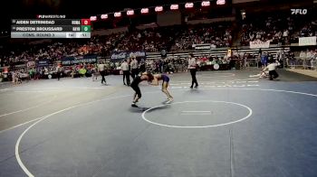 D 2 126 lbs Cons. Round 3 - Aiden Detrinidad, New Orleans Military & Maritime vs Preston Broussard, Rayne