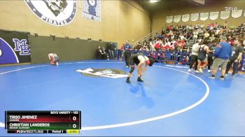 165 lbs Champ. Round 2 - Tirso Jimenez, Sanger vs Christian Landeros, Bishop Alemany
