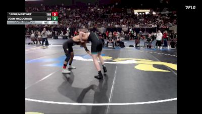 6A 157 lbs Cons. Round 2 - Benji Martinez, Timberline vs Josh Macdonald, Lake City