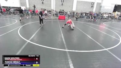 113 lbs Cons. Round 4 - Gavin Wolters, Askren Wrestling Academy vs Thomas Heraly, X-Factor Elite Wrestling