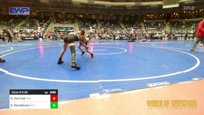 70 lbs Consi Of 8 #2 - Gus Korniak, Region Wrestling Academy vs Khylen Sanderson, WTC