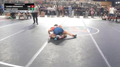 130 lbs Champ. Round 1 - Elysse Fredenburg, Cocoa Beach vs Aidan Arthur, Fletcher Senior