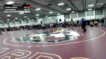 120 lbs Champ. Round 3 - Rhys Bernier, Denver North vs Isabella Mares, Pueblo Central