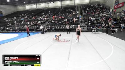 141 lbs Cons. Round 1 - Taylor Nageli, Cyprus vs Jace Phillips, Wasatch