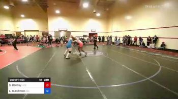 180 lbs Quarterfinal - Sydney Bentley, Legends Of Gold Las Vegas vs Lyndsey Buechman, Abilene Kids Wrestling Club