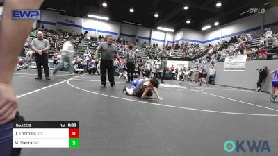 64 lbs Consi Of 8 #2 - Jeremy Thomas, Little Axe Takedown Club vs Mateo Sierra, OKC Saints Wrestling